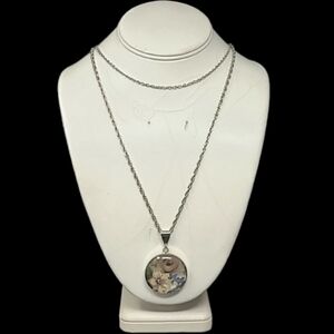 FASHION JEWELRY FLOWER PENDANT NECKLACE